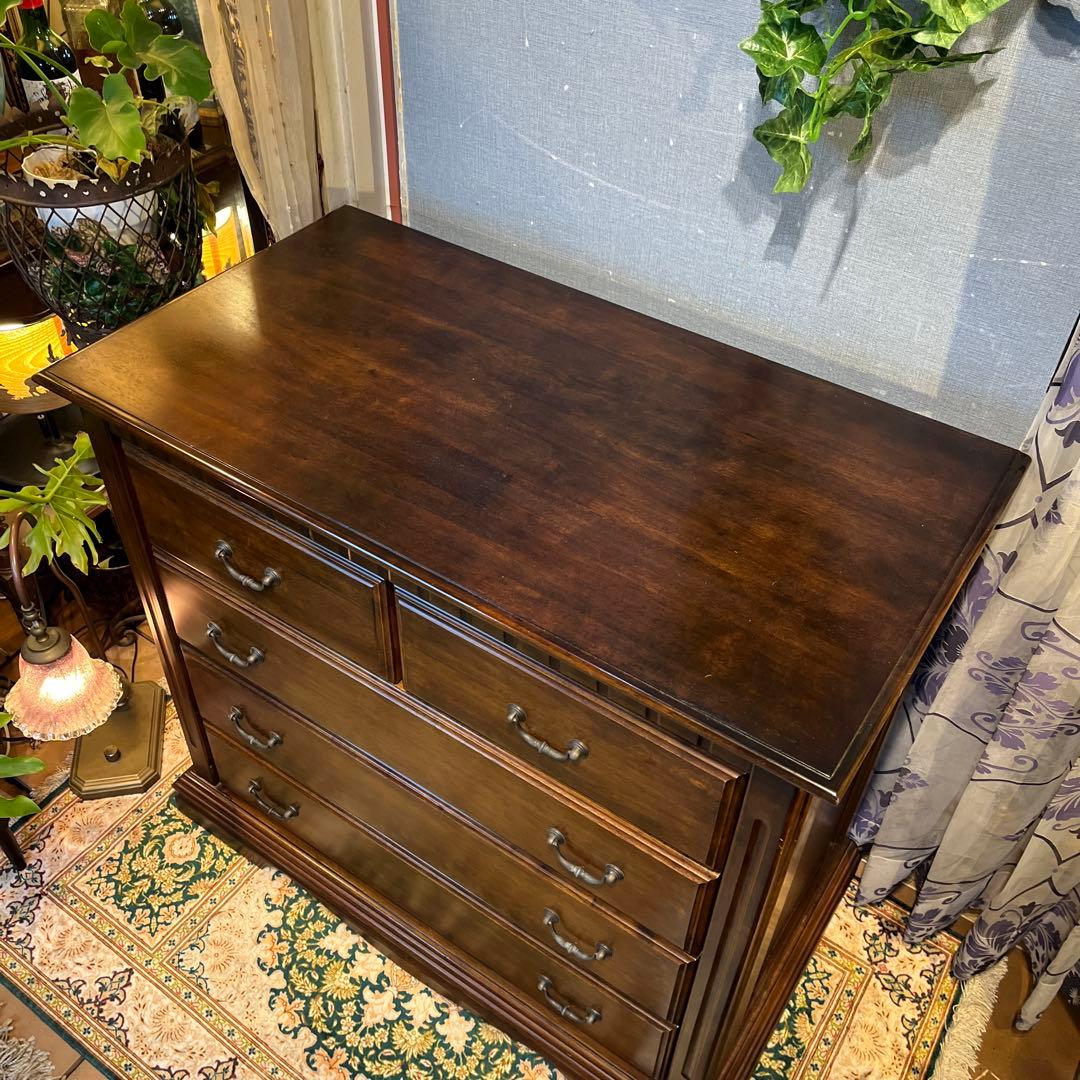 オールドアンティーク ブリティッシュ クラシカル 5DR ホールキャビネット