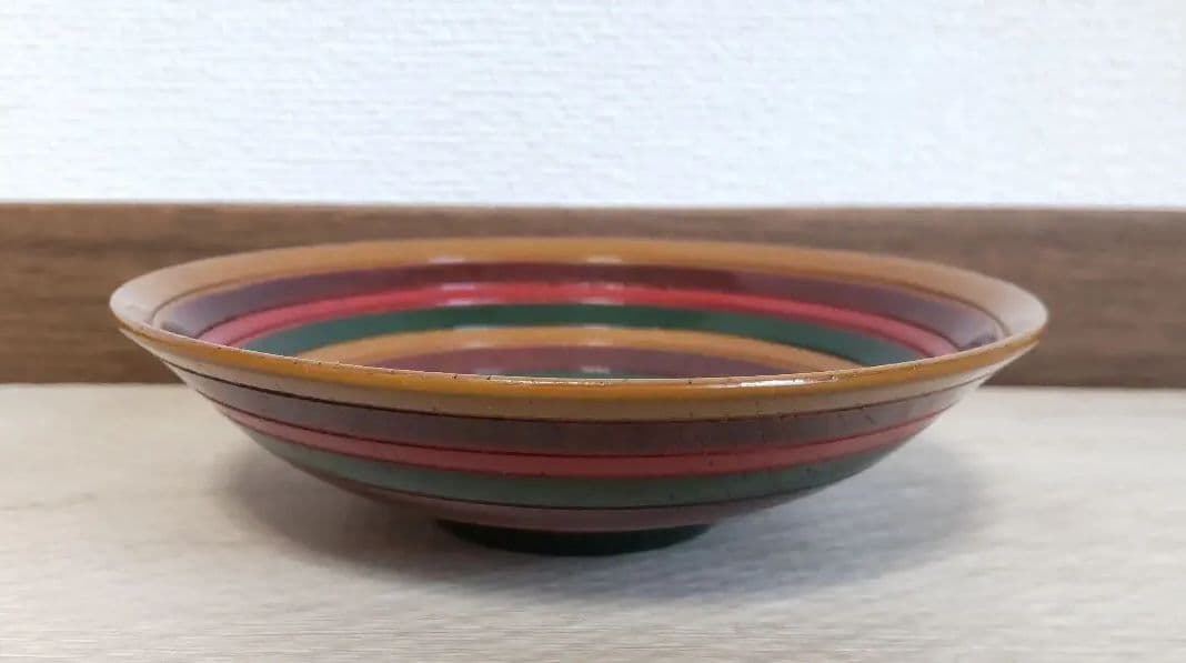 5枚組　目はじき　独楽塗　茶托