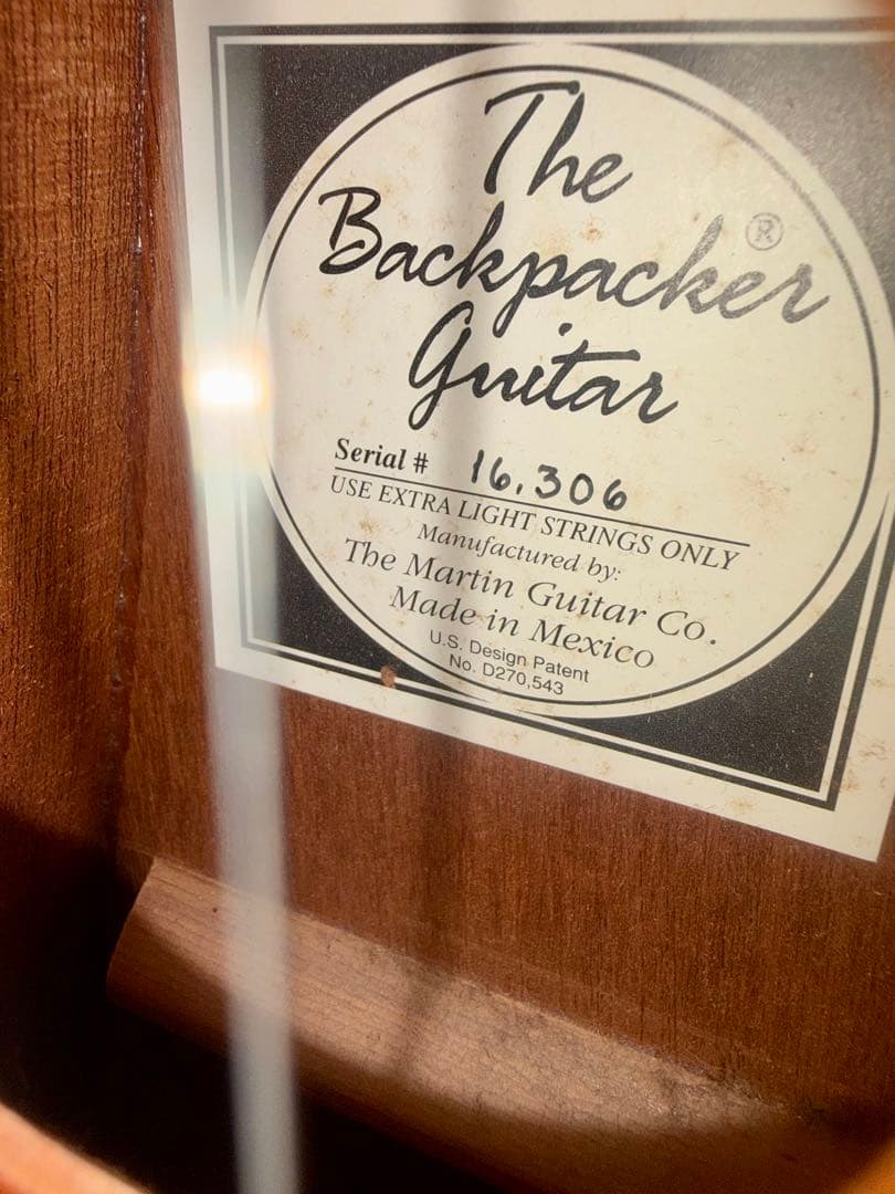 I*O様 The Backpacker Guitar アコースティックギター