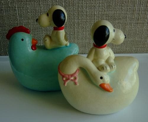 PEANUTS・スヌーピー・スワンバンク・白鳥・貯金箱・PM製・ヴィンテージ