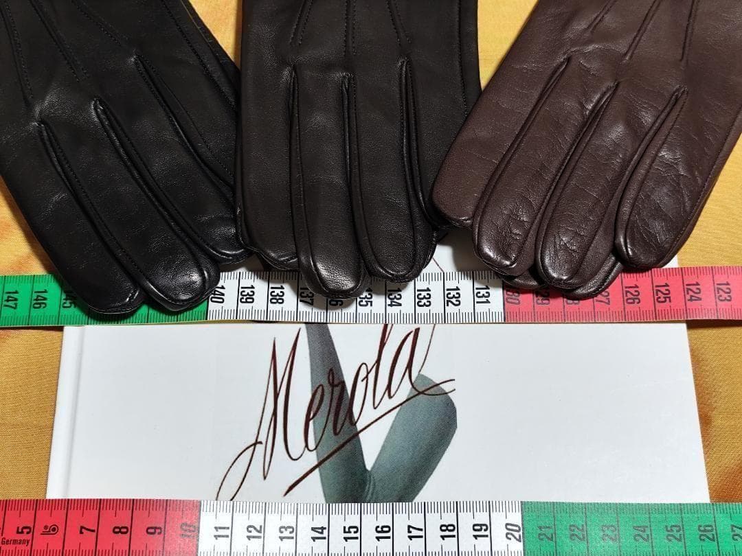 メローラ ナッパ焦茶 シルクライニング グローブ 革手袋 MEROLA - メルカリ
