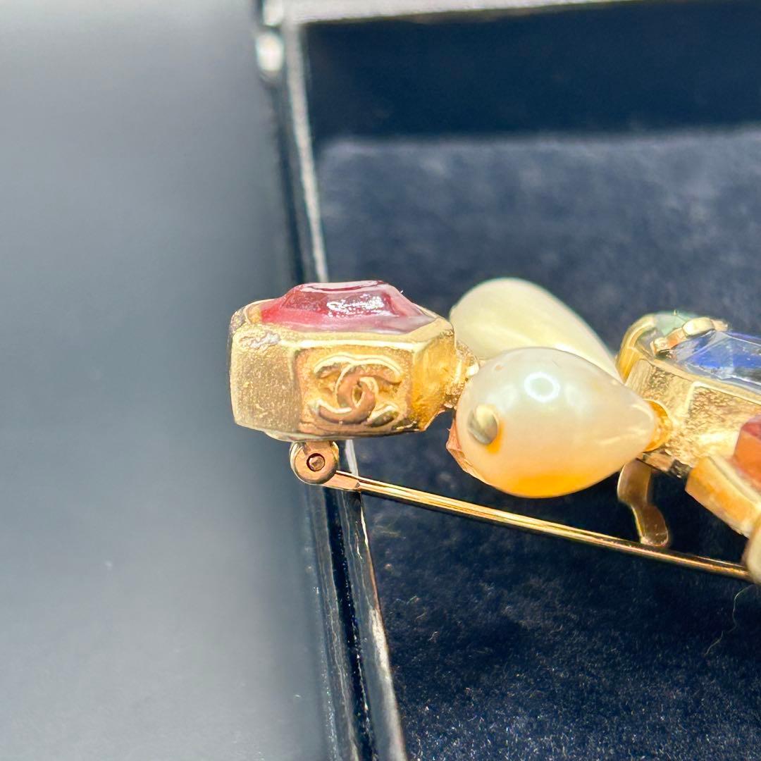 激レア】シャネル ブローチ グリポア ゴールド ココ ビジュー カラー