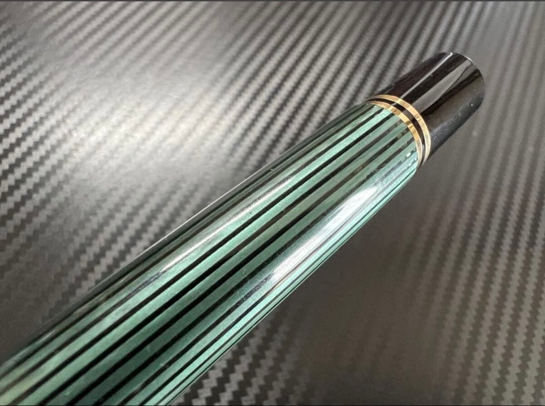 希少 初期型 極美品 ペリカン R800 ボールペン 緑縞