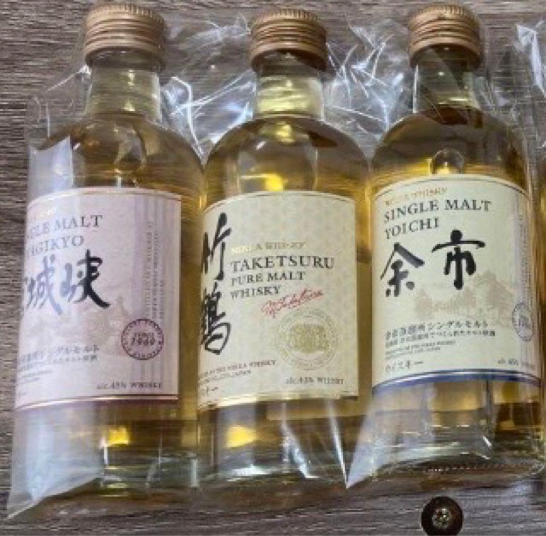 ニッカウイスキーミニチュアボトルセット - メルカリ