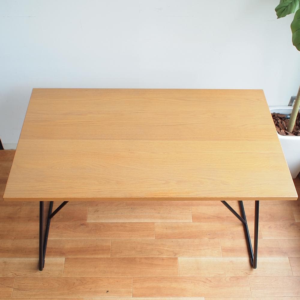 無印良品/MUJI 折りたたみテーブル 幅120cm オーク材 ナチュラル