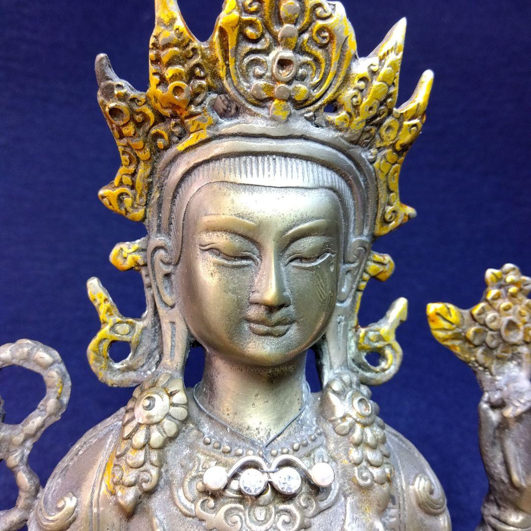 チベット仏像　四肩観世音菩薩