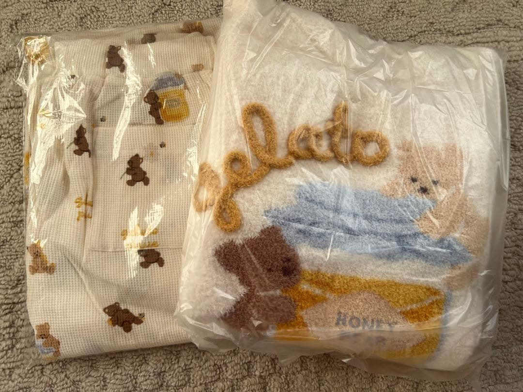gelato pique はちみつベア ルームウェア 上下セット