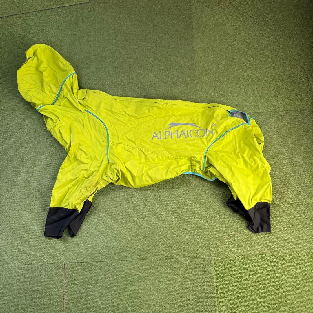 ALPHAICON 犬用レインコート グリーンLサイズ