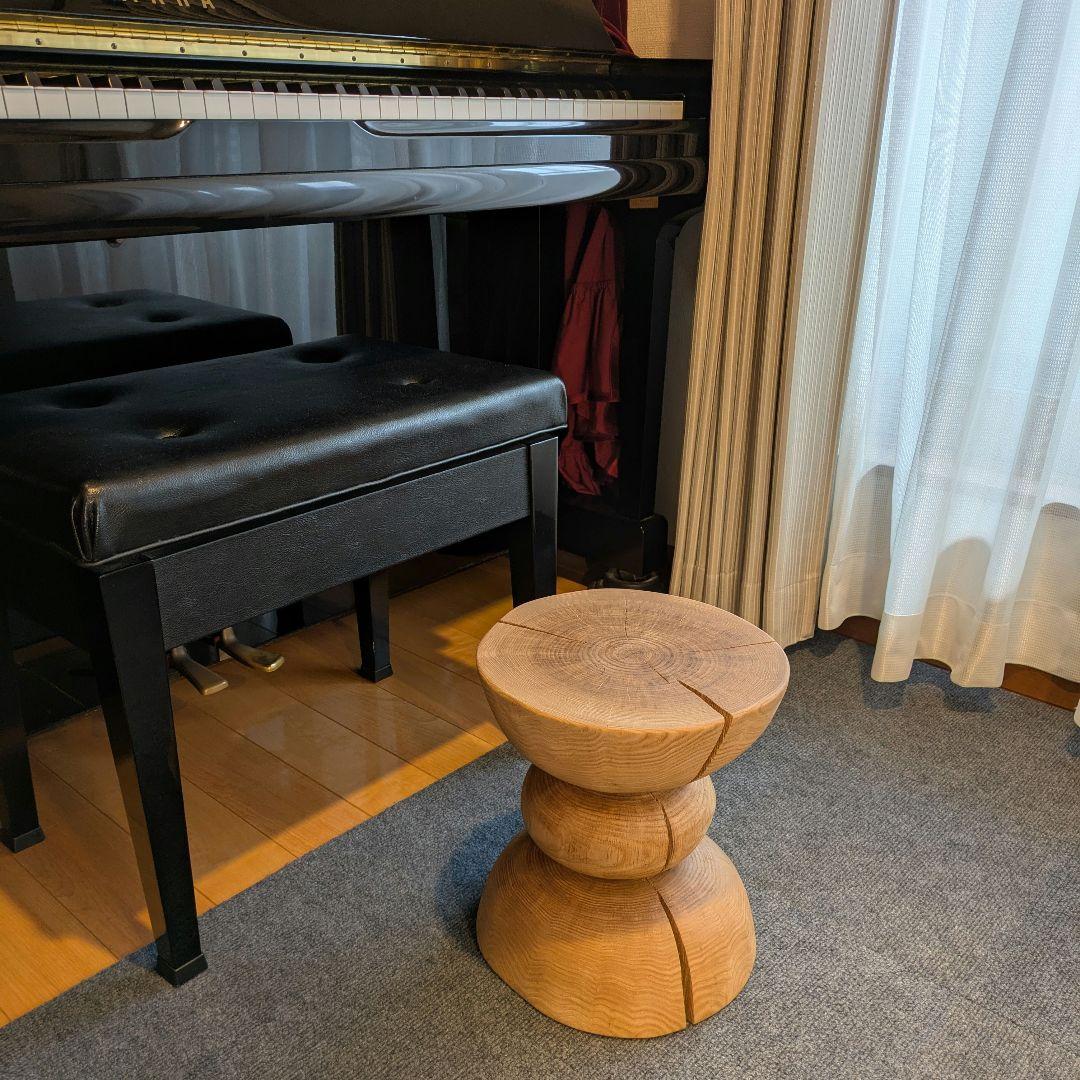 :)　栗　天然木　丸太　椅子　スツール　高さ約30.5㎝