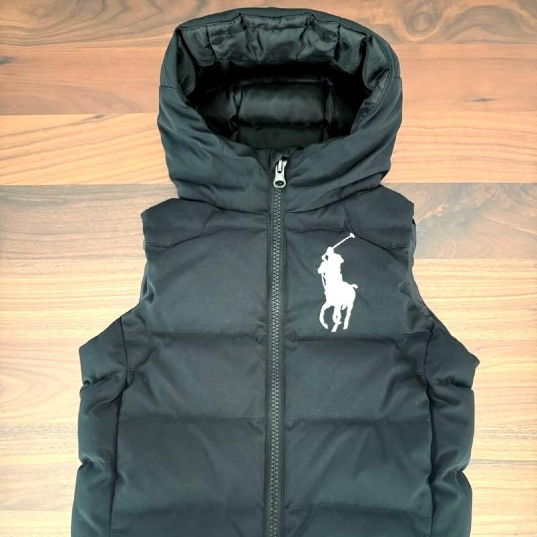★N★ Polo Ralph Lauren 黒 ダウンベスト 2T90cm