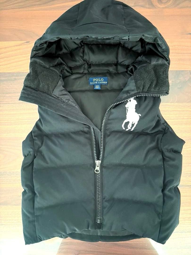 ★N★ Polo Ralph Lauren 黒 ダウンベスト 2T90cm
