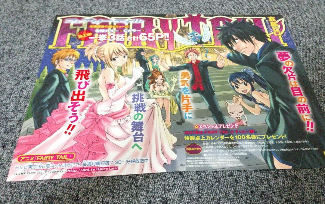 週刊少年マガジン FAIRY TAIL 真島ヒロ♡ 表紙 巻頭カラー 切り抜き