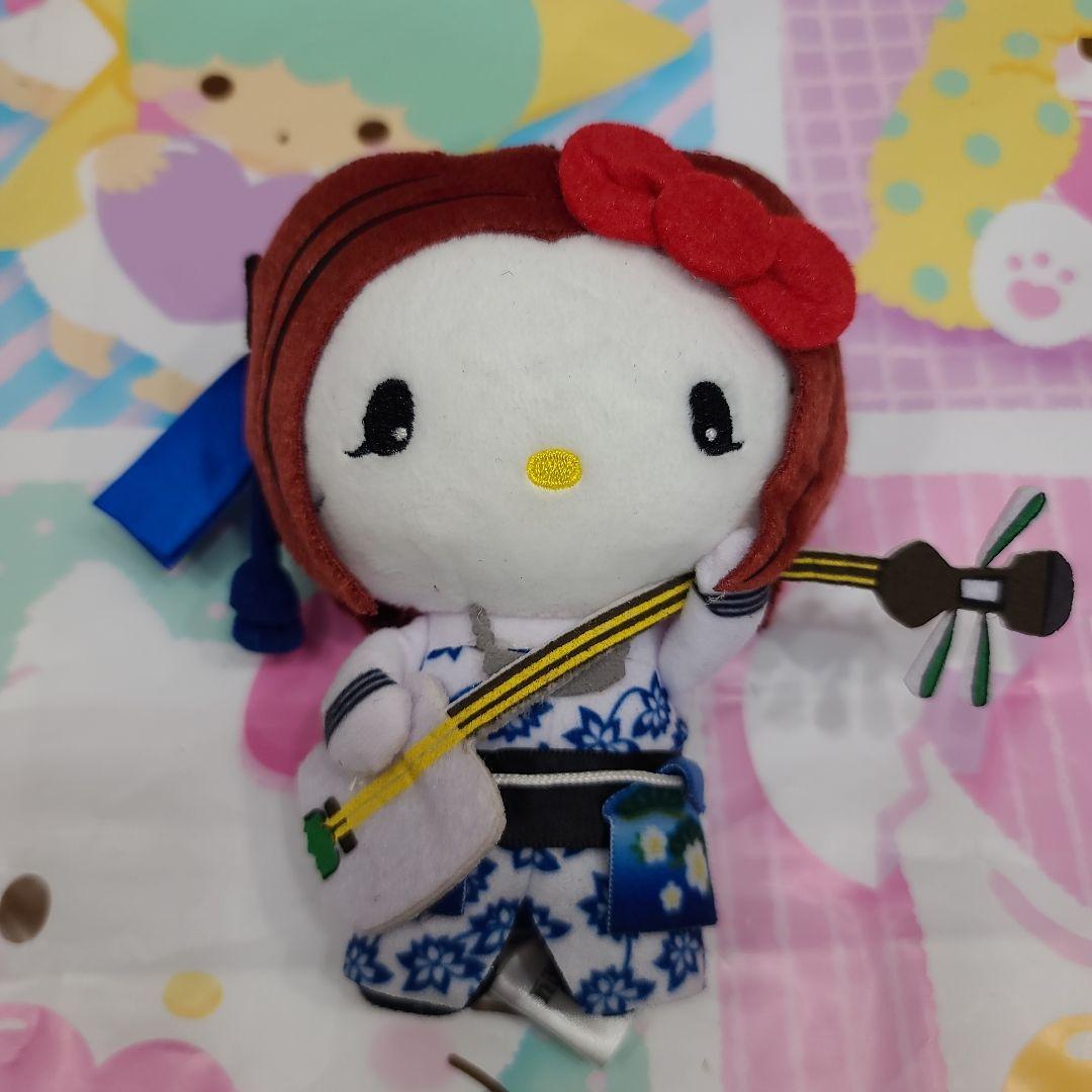 ハローキティ 和楽器バンド マスコットホルダー チャーム ぬいぐるみ 8体 新品