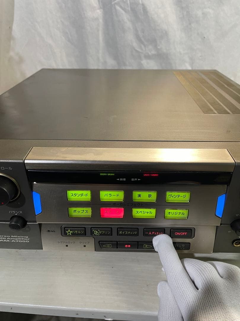 DAM DAM-A7000 カラオケ オーディオ機器 シルバー アンプ ①