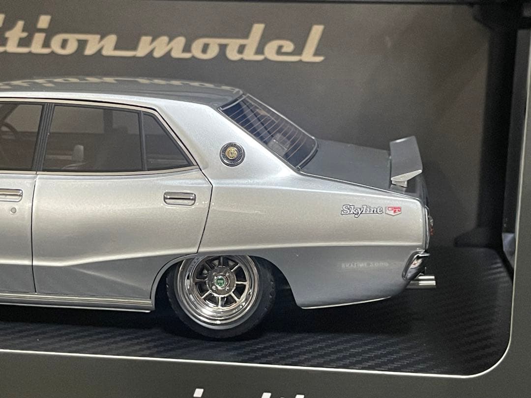 IG1978 1/18 Skyline 2000GT-X Silver ヨンメリ