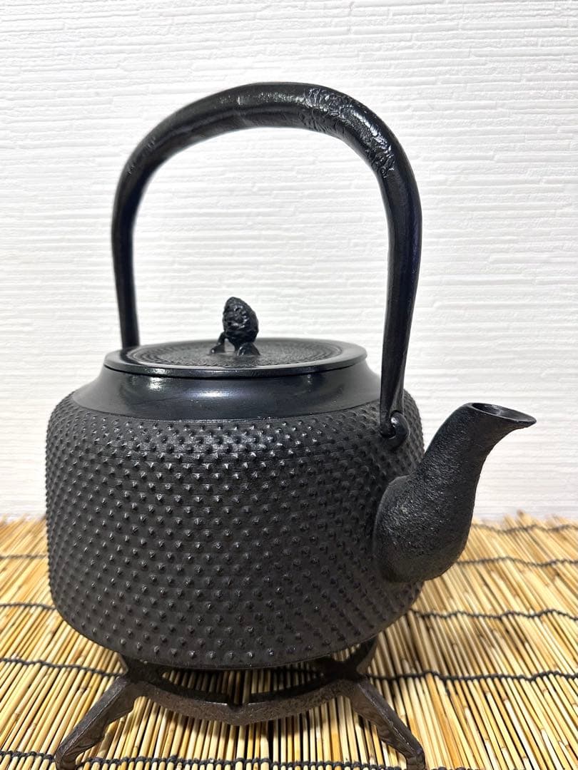 未使用品　成龍堂鋳造所 伝統工芸士 及川　齋（齋峰)造　万代屋アラレ　3升