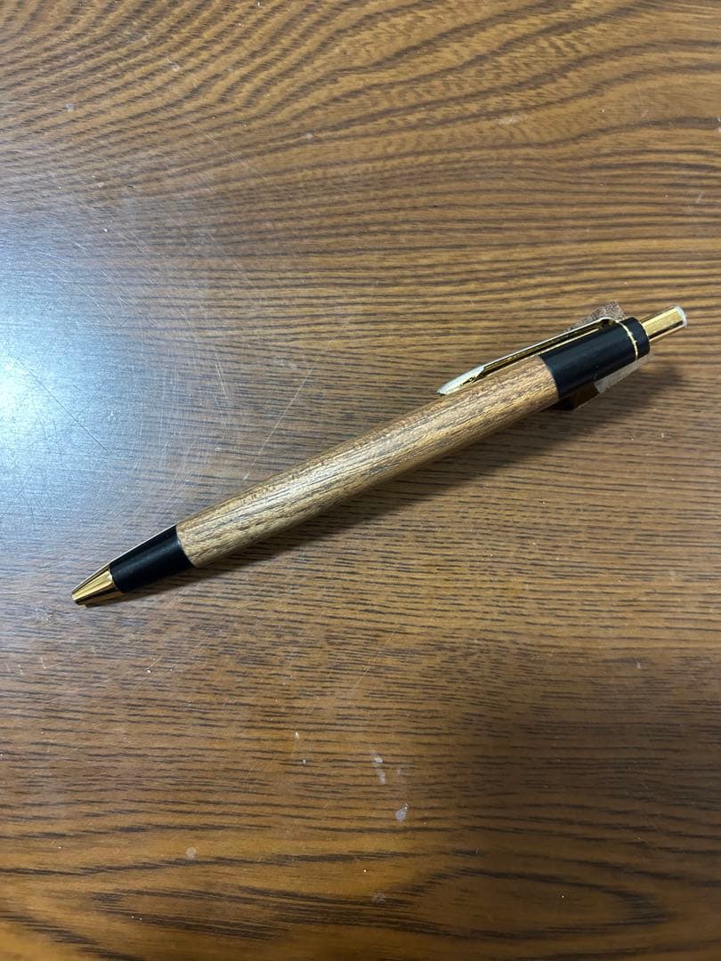 野原工芸　槐　シャーペン　旧型　ゴールド