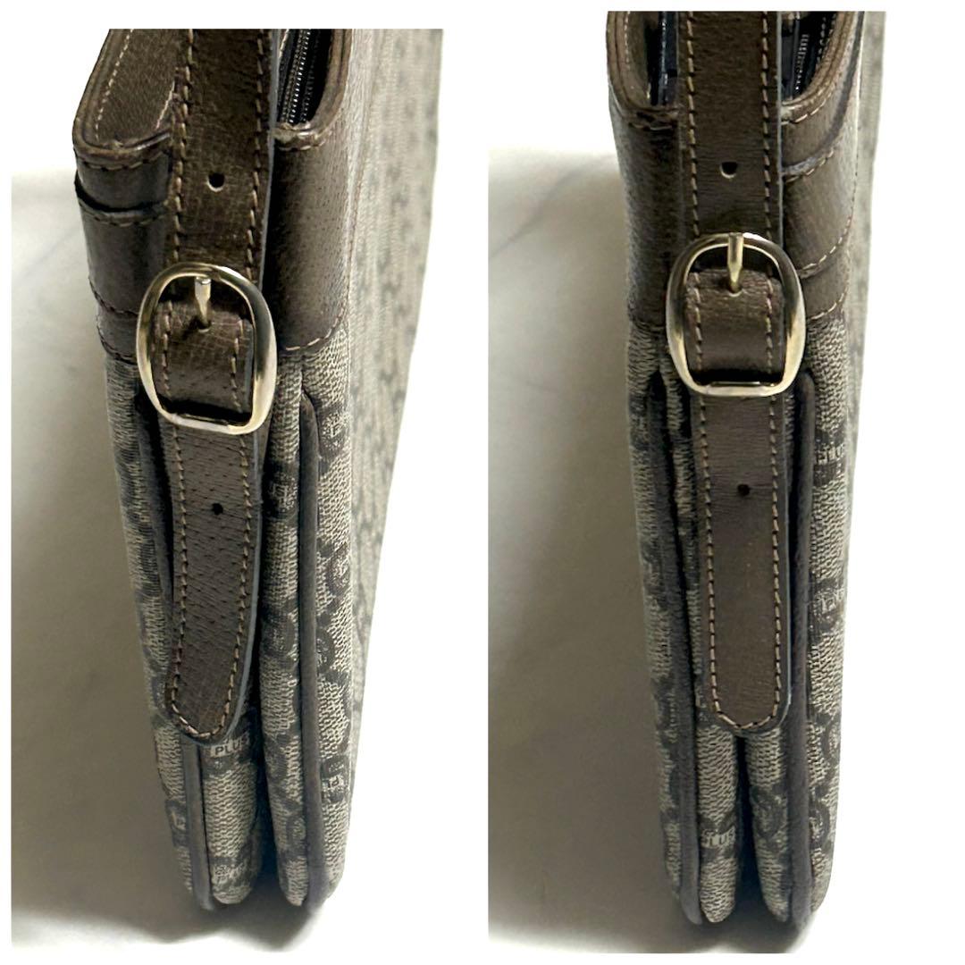 GUCCI✨ショルダーバッグ 2室 GGスプリーム ロゴ金具ギャランティーカード