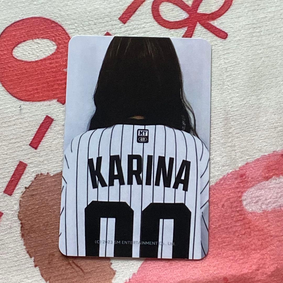 aespa 野球 better things カリナ ユニフォーム トレカ aespa 野球