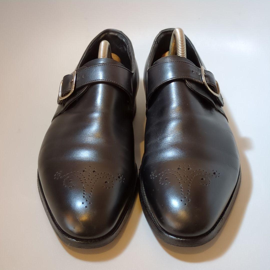 EDWARD GREEN エドワード グリーン◆シングルモンク　メダリオン革靴