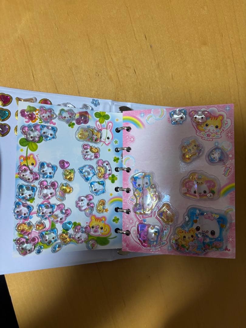 フワフワらびちゃん　シール帳　ドロップシール　ウォーターシール