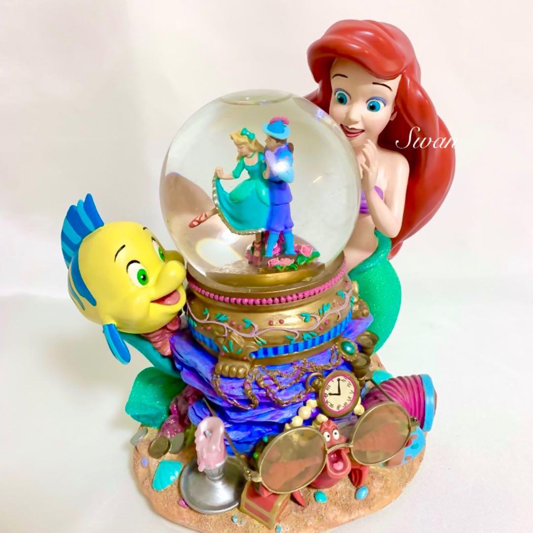 希少⭐︎ アリエル スノードーム 大 スノーグローブ オルゴール リトル