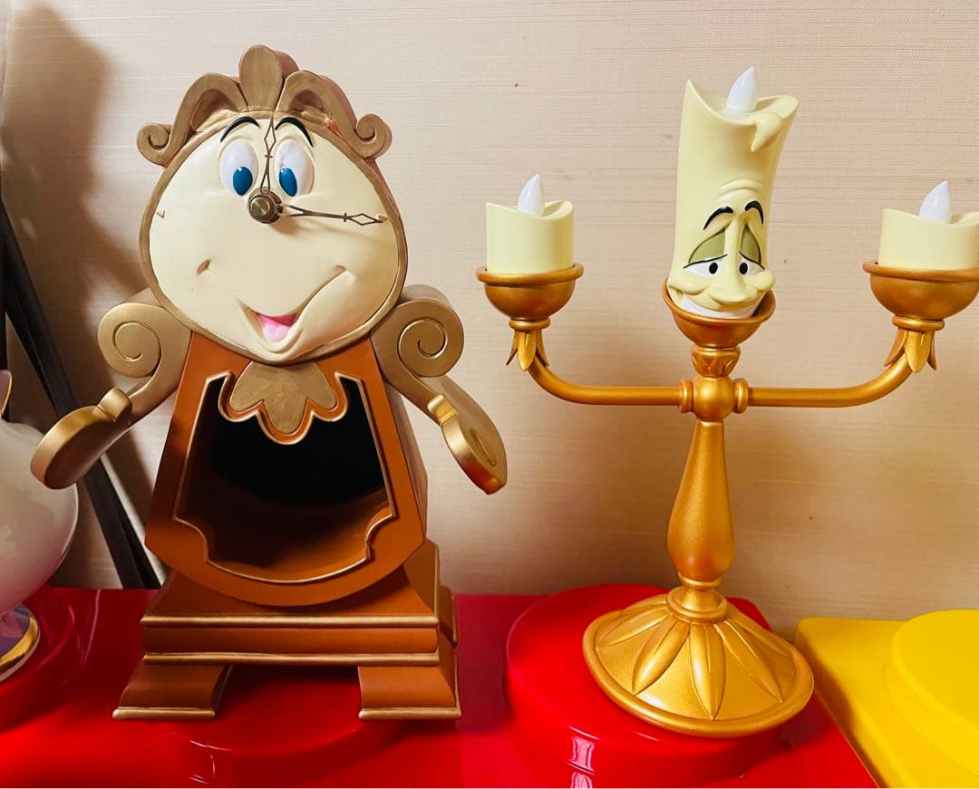 『美女と野獣』ルミエール　コグスワース　ポット夫人　チップ　薔薇　フィギュア