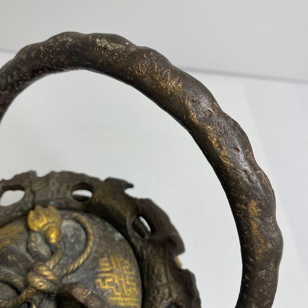 きんちゃく形 鉄瓶 2807g 東K7-1207②