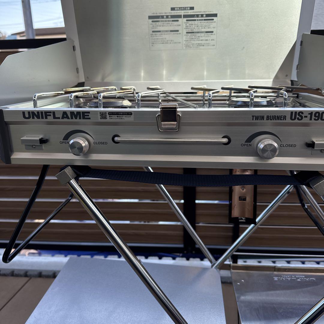 UNIFLAME キッチン　ツーバーナーコンロ 収納ケース付き　ユニフレーム