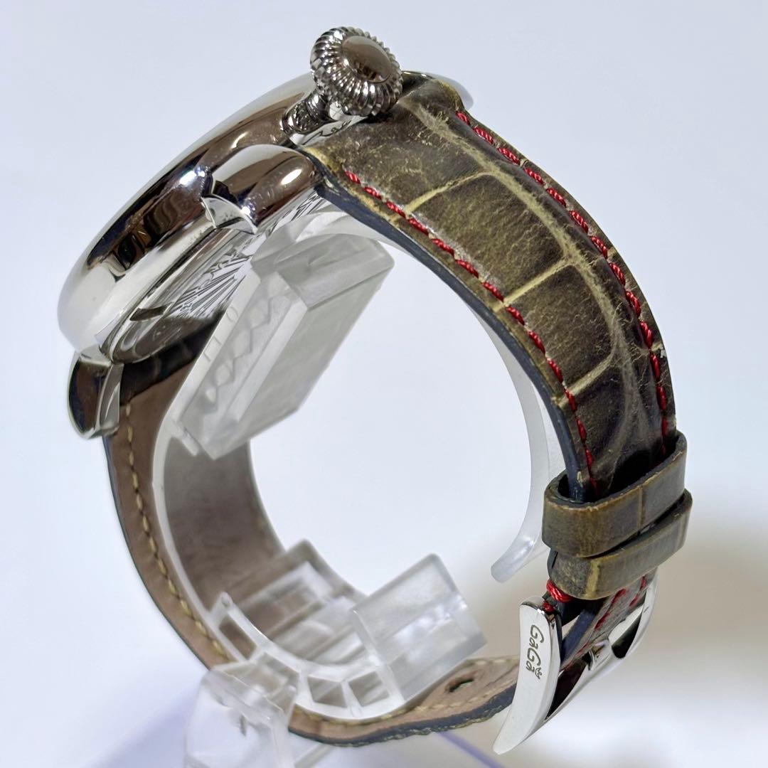 稼働 GaGa MILANO メンズ腕時計 マヌアーレ クォーツ.