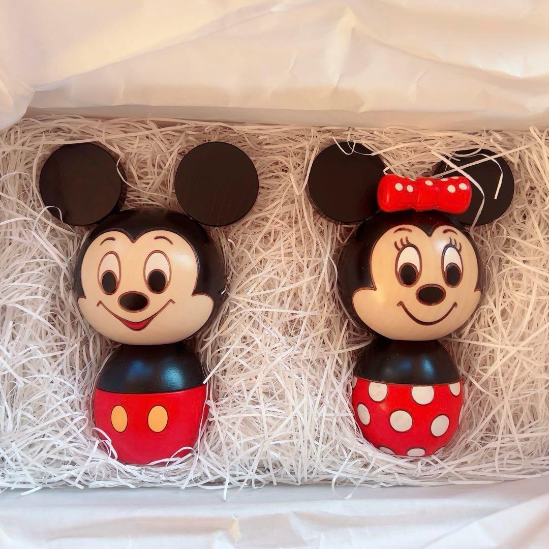 Disney ディズニー 卯三郎こけし ミッキー ミニー - メルカリ
