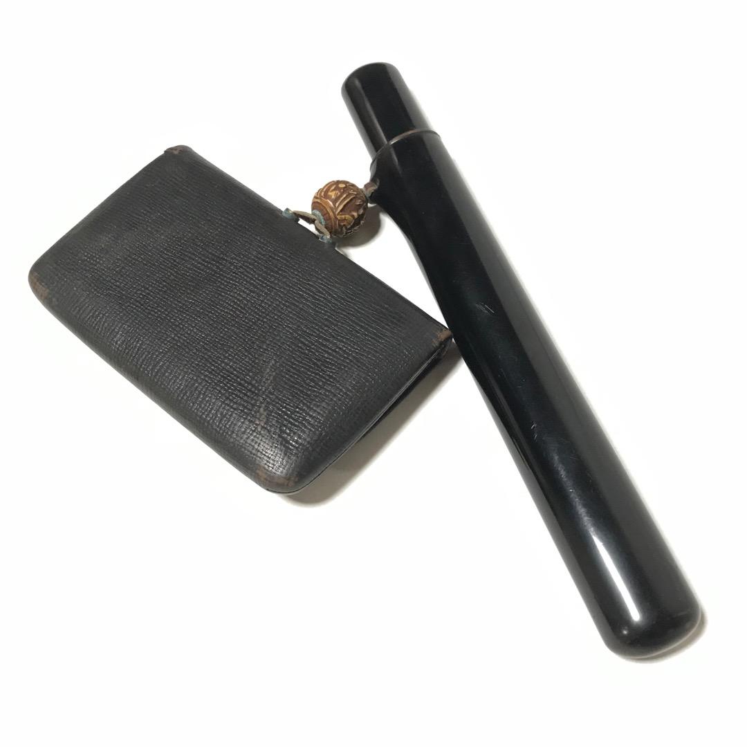 輪島塗の煙管入れ《漆 キセル入れ 煙草 タバコ 明治 アンティーク 骨董品》