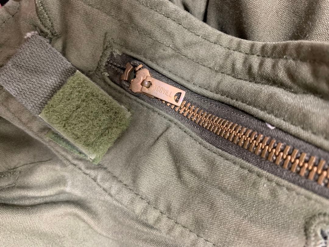 希少サイズ M-65 米軍実物 3rd ブラスジップ vintage アメリカ