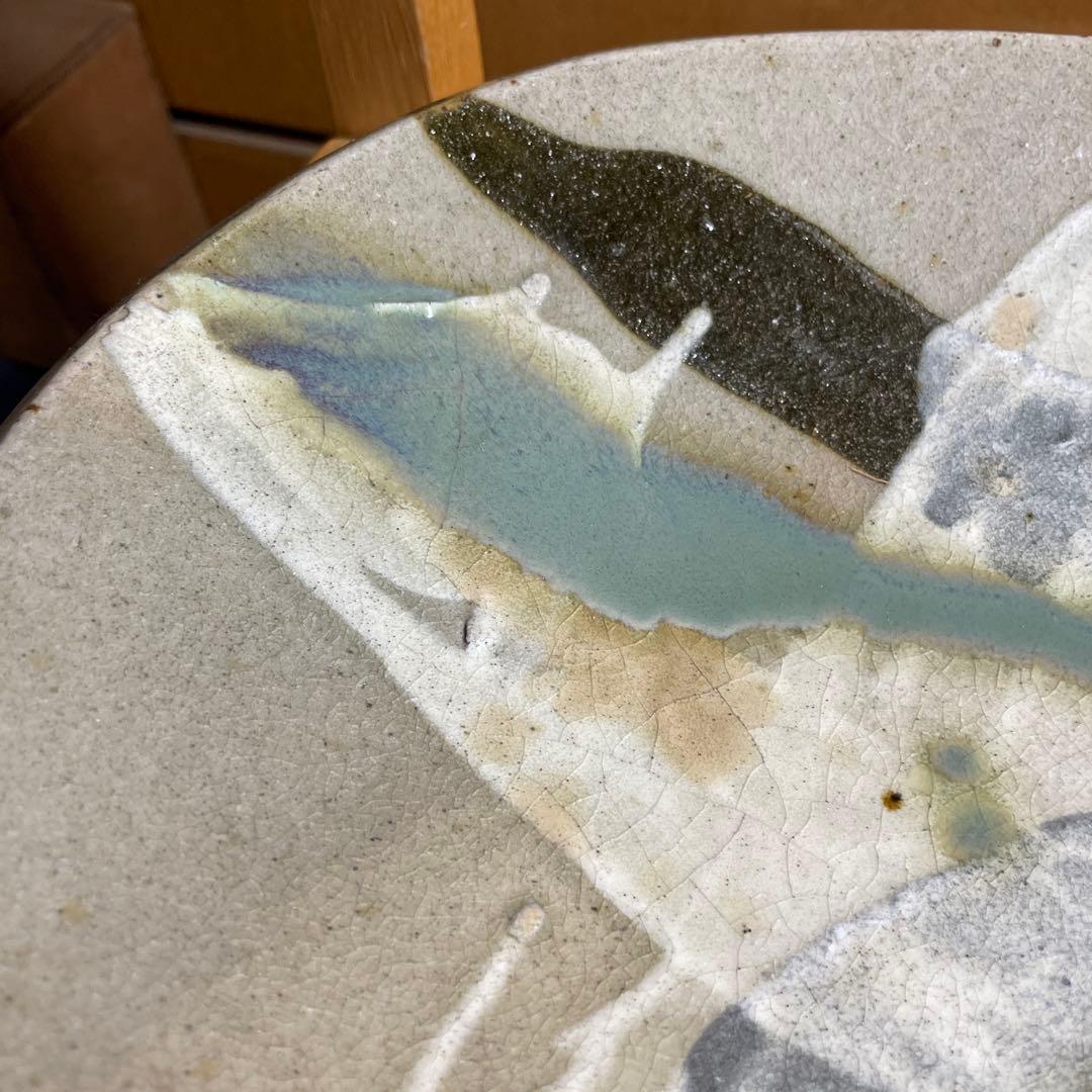 益子焼　楕円皿　箱なし