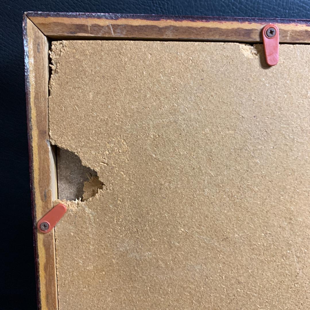 日垣明貫作　赤富士　絵画　肉筆