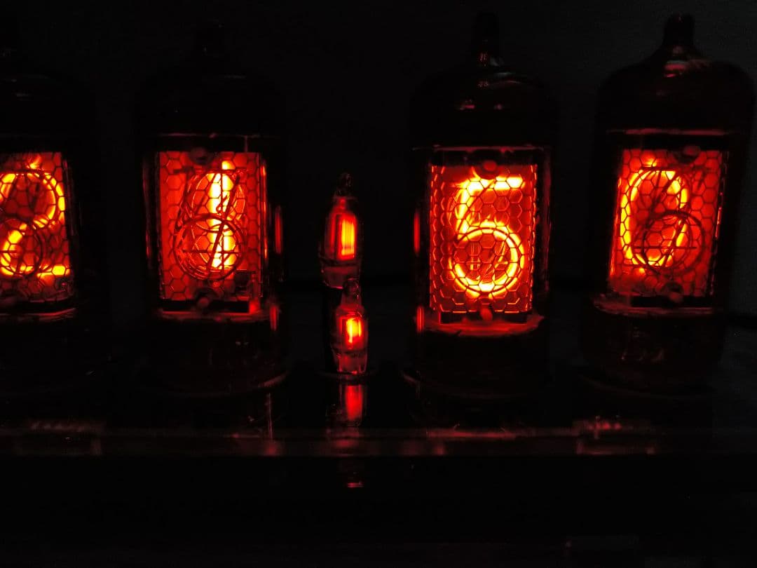 ニキシー管時計 Z573M 6球 完成品 ケース入り A97604456