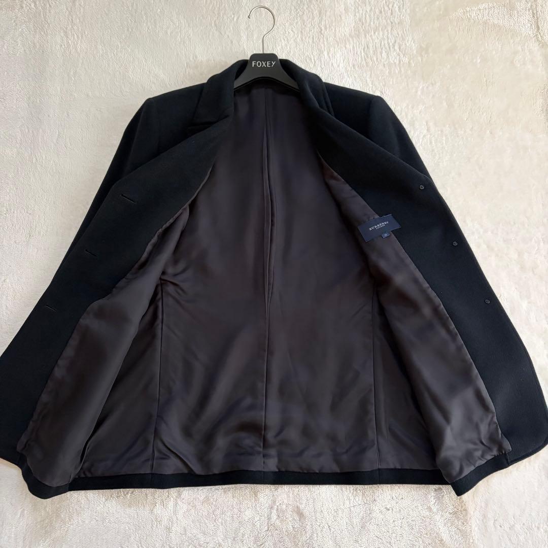 希少15号✨極美品 バーバリー アンゴラ×毛ジャケットコート ステッチ