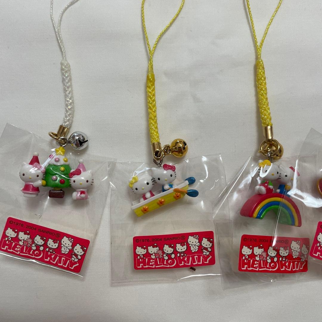 新品◆ハローキティ ご当地キティ 根付けストラップ キティ&ミミィ 10個セット