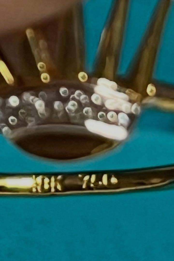 K18 ダイアモンドクラウンモチーフリング 11号 2g