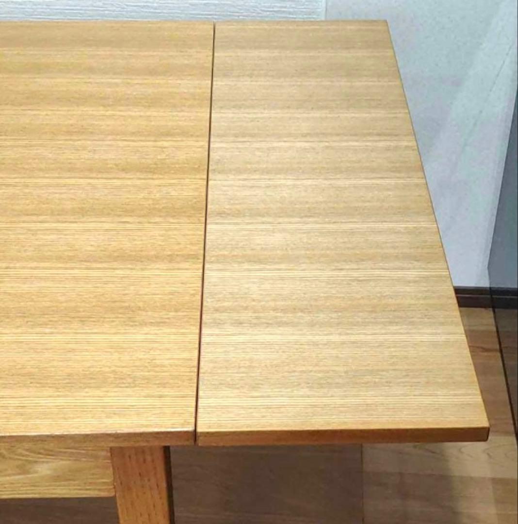 ninoさま専用分　無印良品ダイニングテーブル エクステンションテーブル タモ材