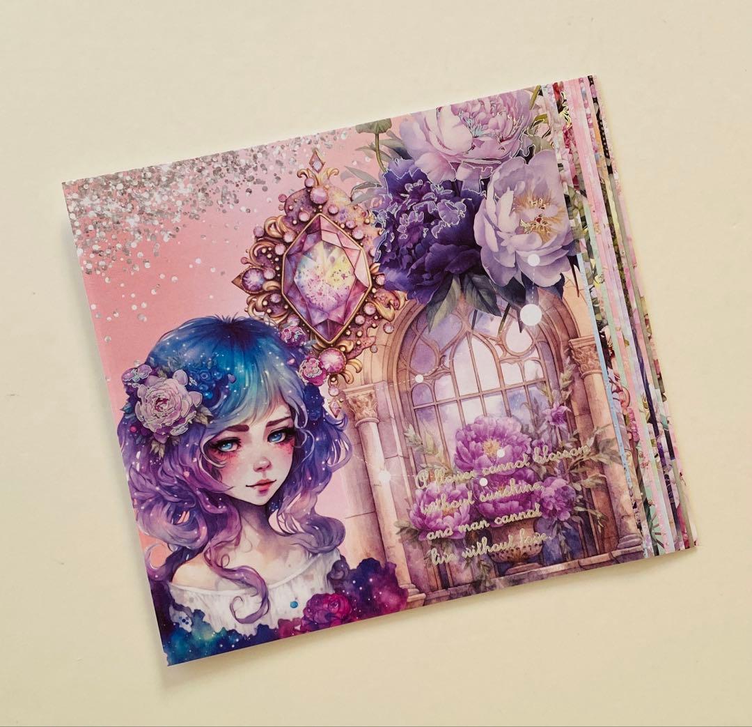 作家デザインペーパーFloral Princess nene おりがみ - メルカリ