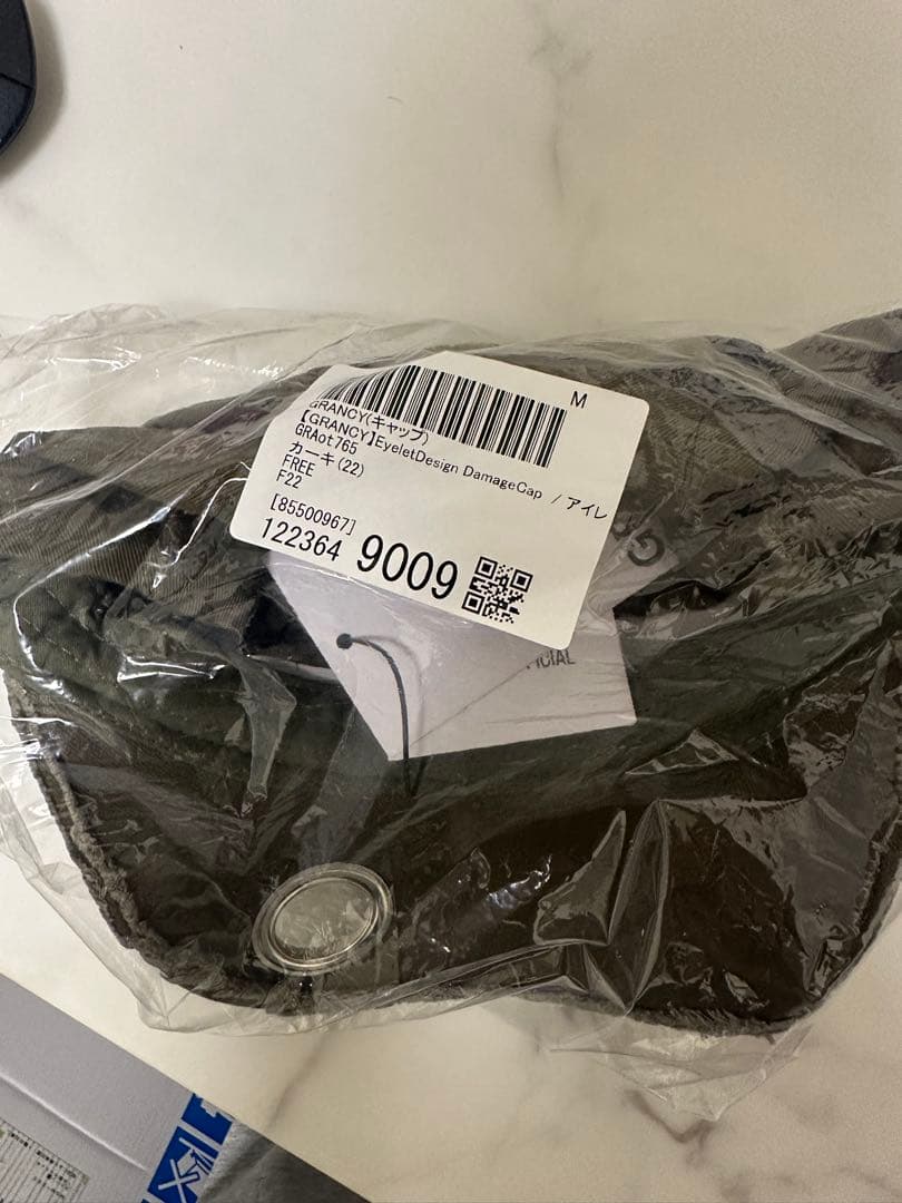 GRANCY アイレットデザイン ダメージキャップ カーキ