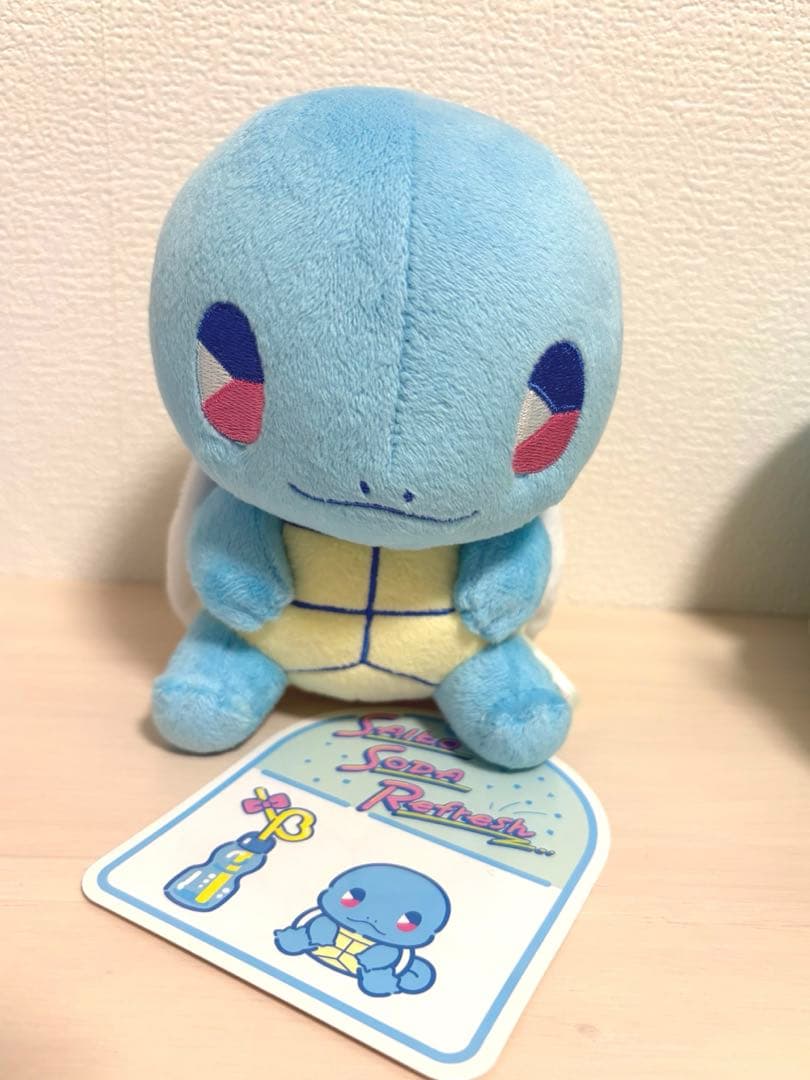 ポケモンセンター　サイコソーダ リフレッシュ　御三家＋マリル　ぬいぐるみ