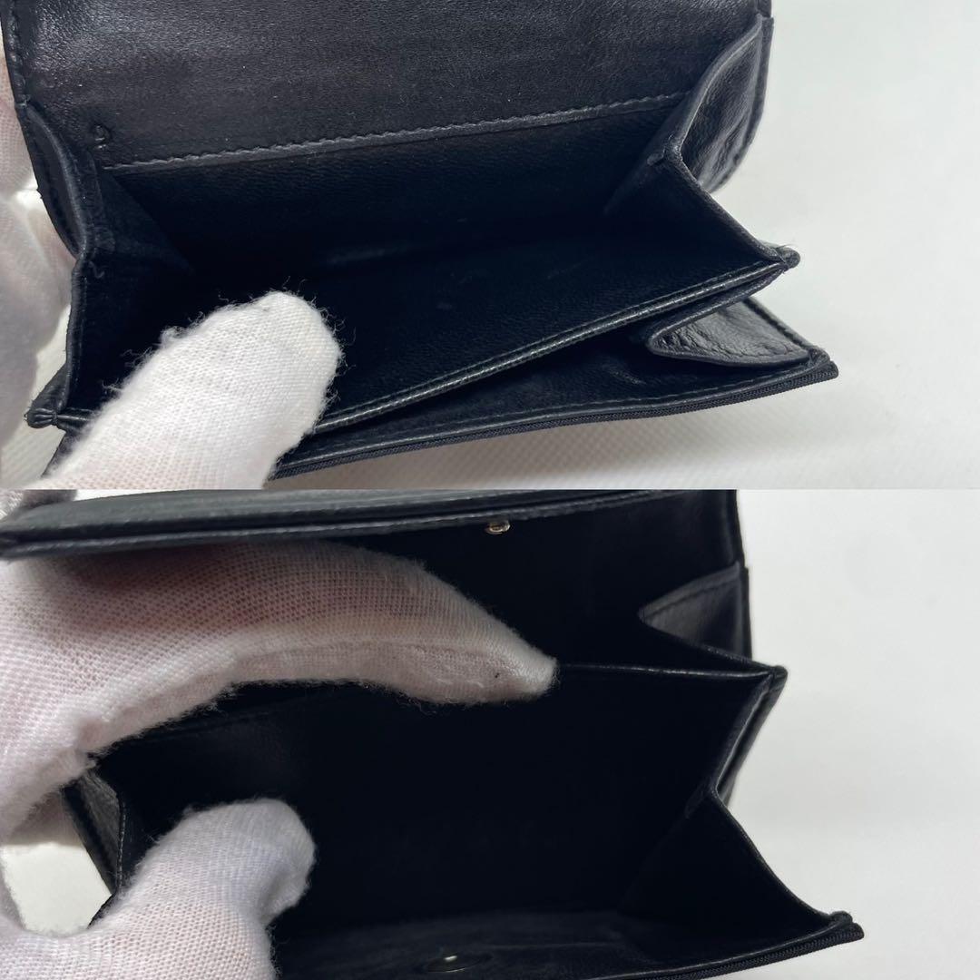 【美品】プラダ サフィアーノレザー テスートナイロン ケース 黒