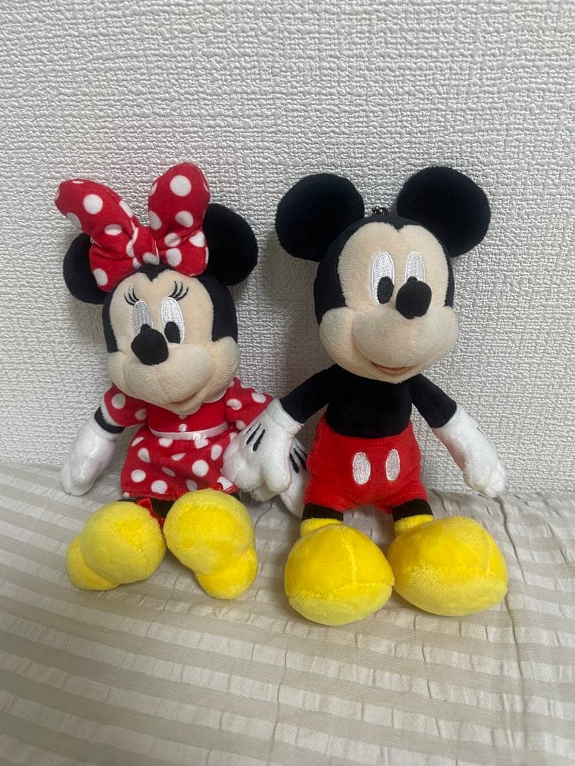 ミッキー ミニー ぬいぐるみバッジ ノーマル 公式】ぬいぐるみバッジ