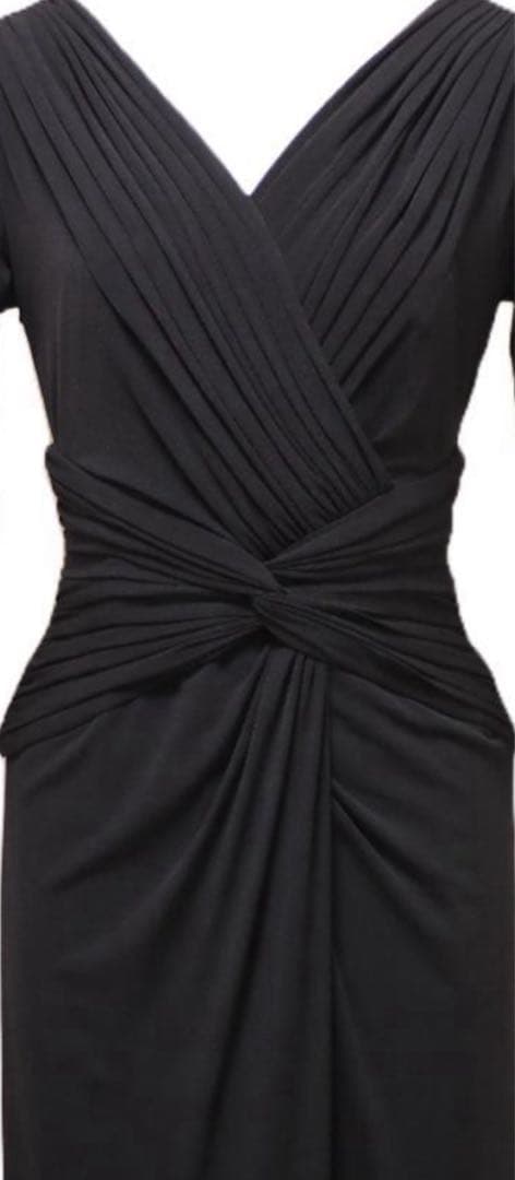 ショウジタダシオケージョンブラックロングドレス二次会成人式結婚式パーティ