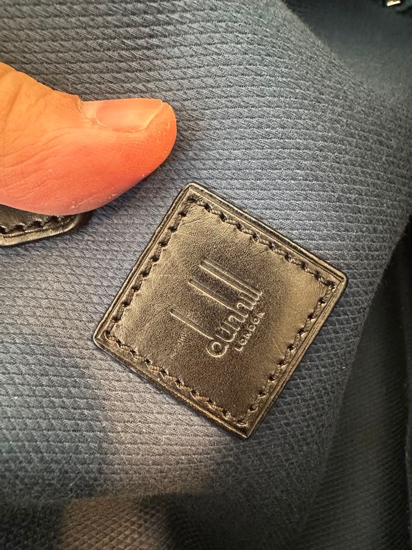 ダンヒル‼️ブリーフケース⭐️2WAY⭐️ブラック‼️定価300000円⭐️シボ革