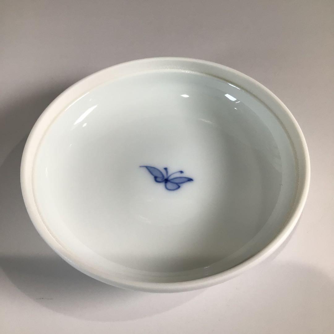 Ｐ４５１　香合　『三川内焼』『嘉久正窯造』『染付唐子絵』『丸香合』　共箱　茶道具