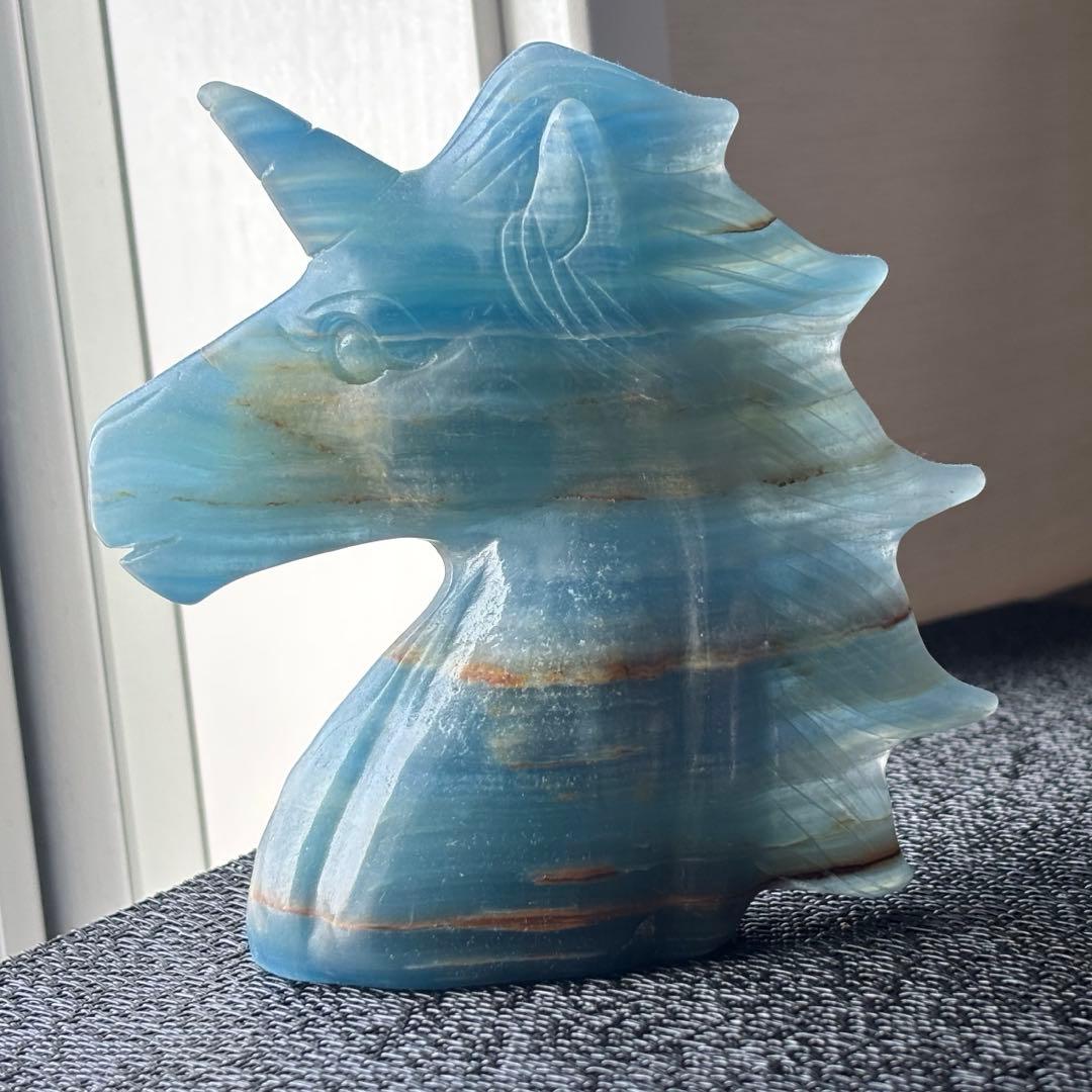 マイセン コバルトブルー 花彫刻 ガラス フラワーベース 約30cm