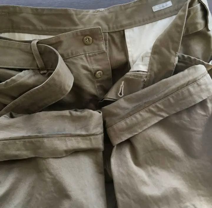 comoli コモリ ベルテッドチノ サイズ1 COMOLI ベルテッドチノ サイズ1